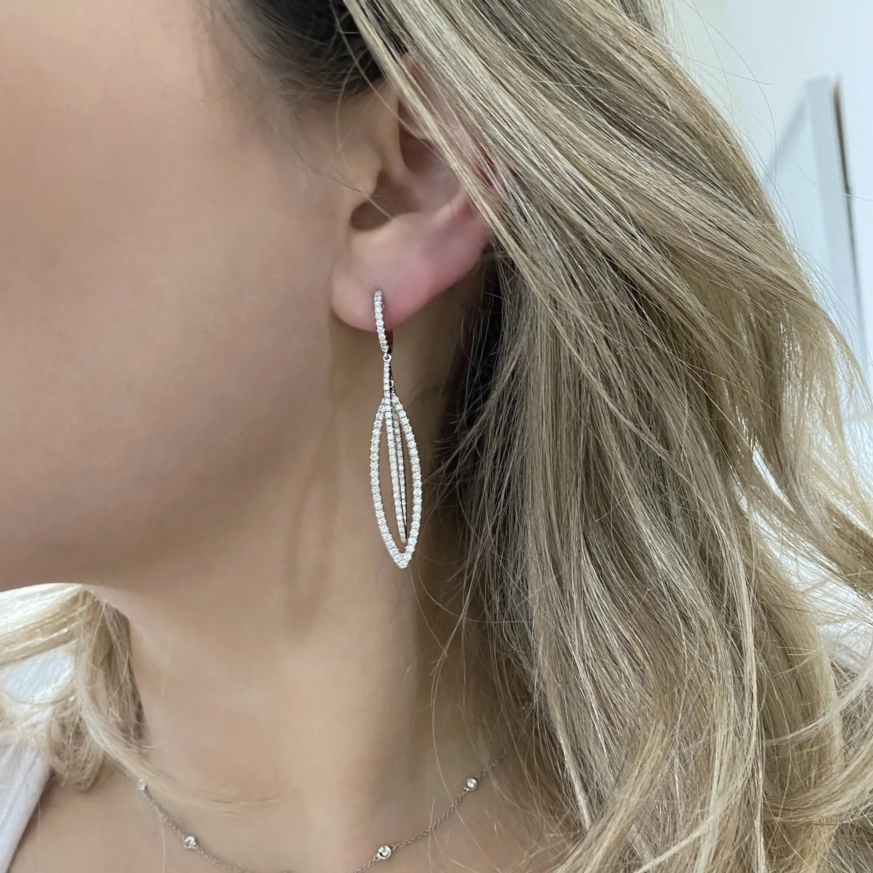 14k GOLD DIAMOND CHANTELLE EARRINGS