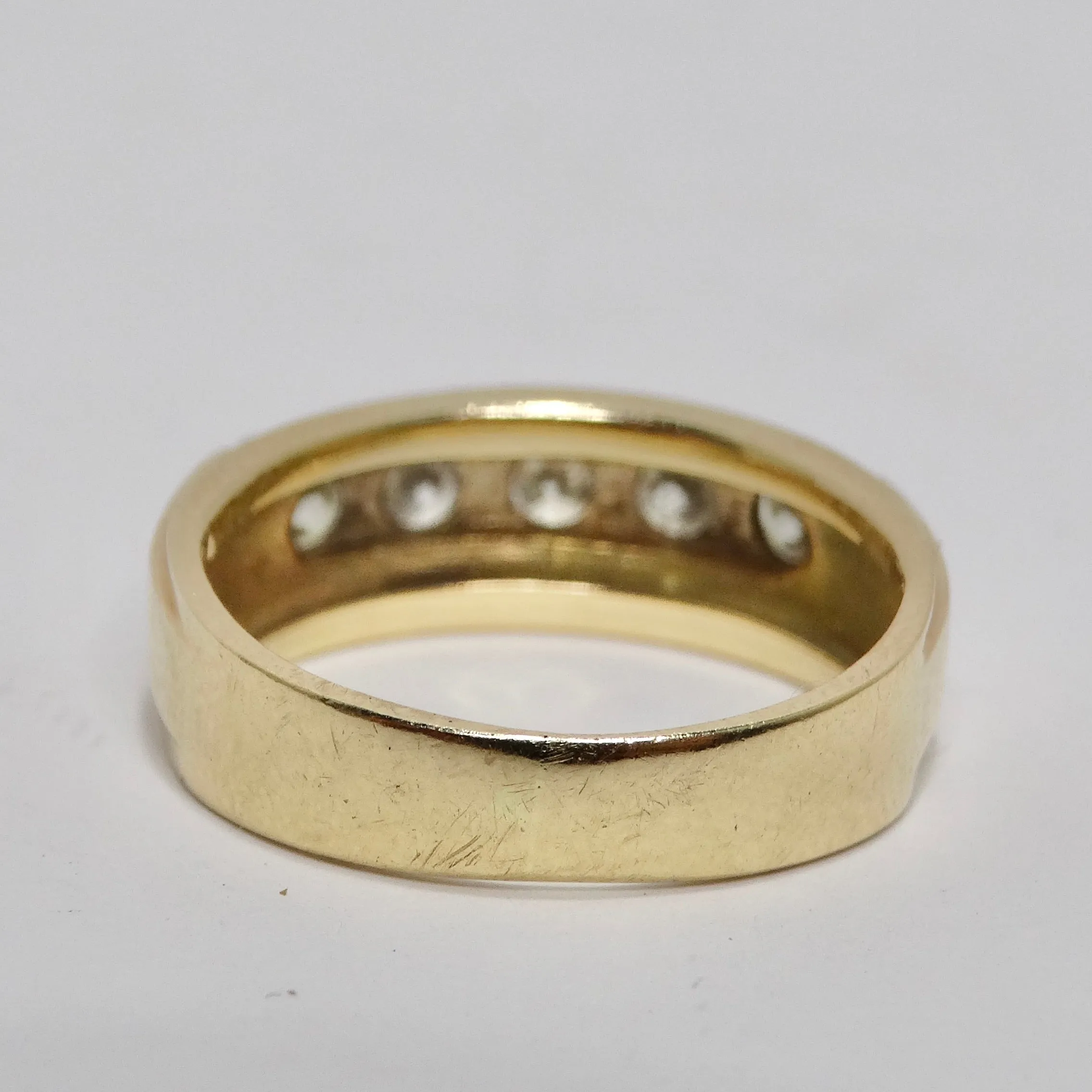 18K Gold 1970s Custom Diamond Ring