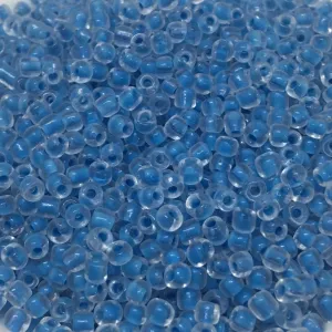 8/0 Lined Transparent (50g) - Blue