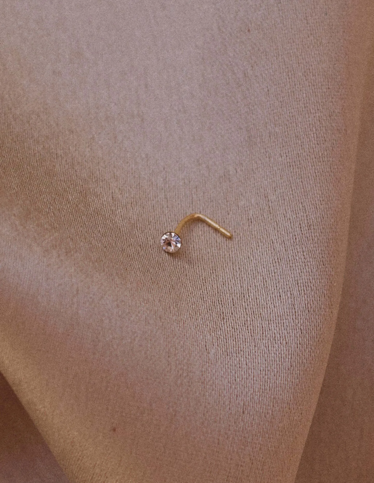 9K Gold Cubic Zirconia Nose Stud