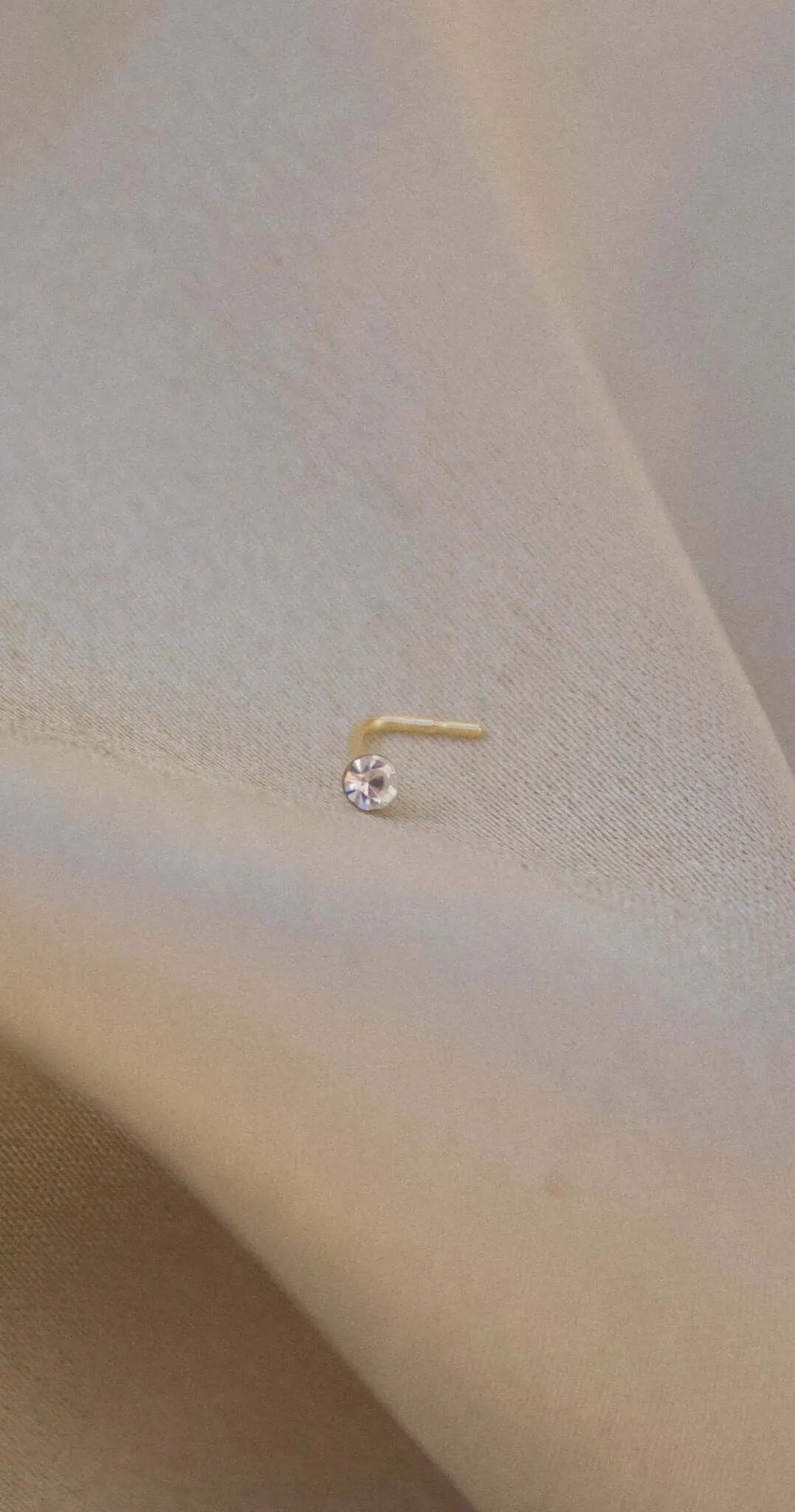 9K Gold Cubic Zirconia Nose Stud