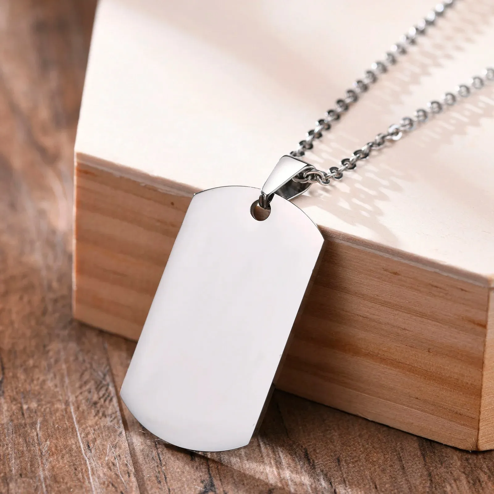 Ace Poker Card Stainless Steel Pendant Necklace