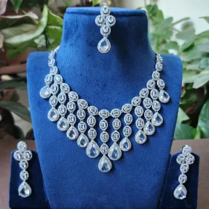 American Diamond Necklace Set