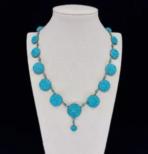Antique Victorian Turquoise Gold Necklace