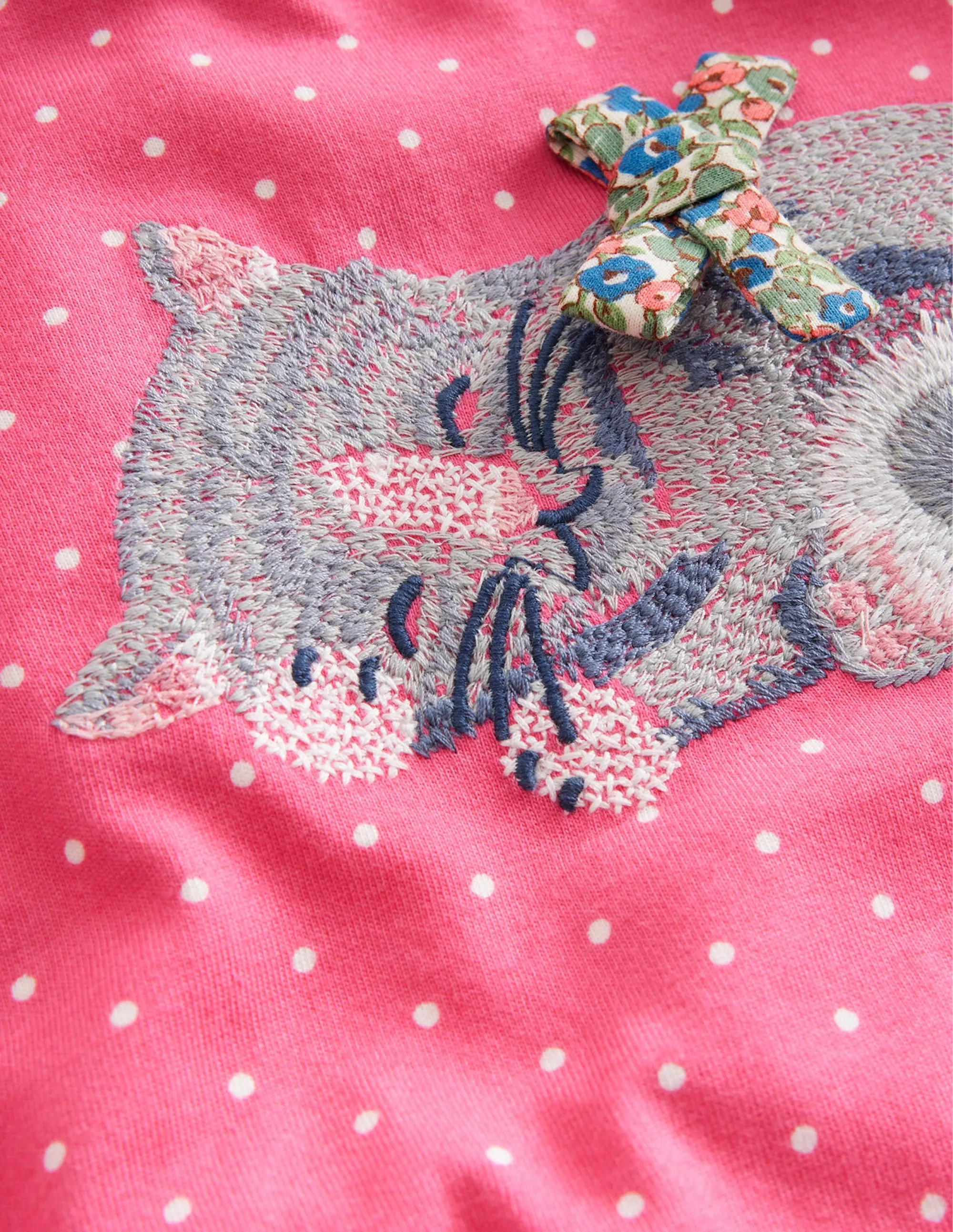 Appliqué Sleeve Detail Top-Blush Pink