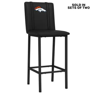 Bar Stool 500 with Denver Broncos Primary Logo Set of 2