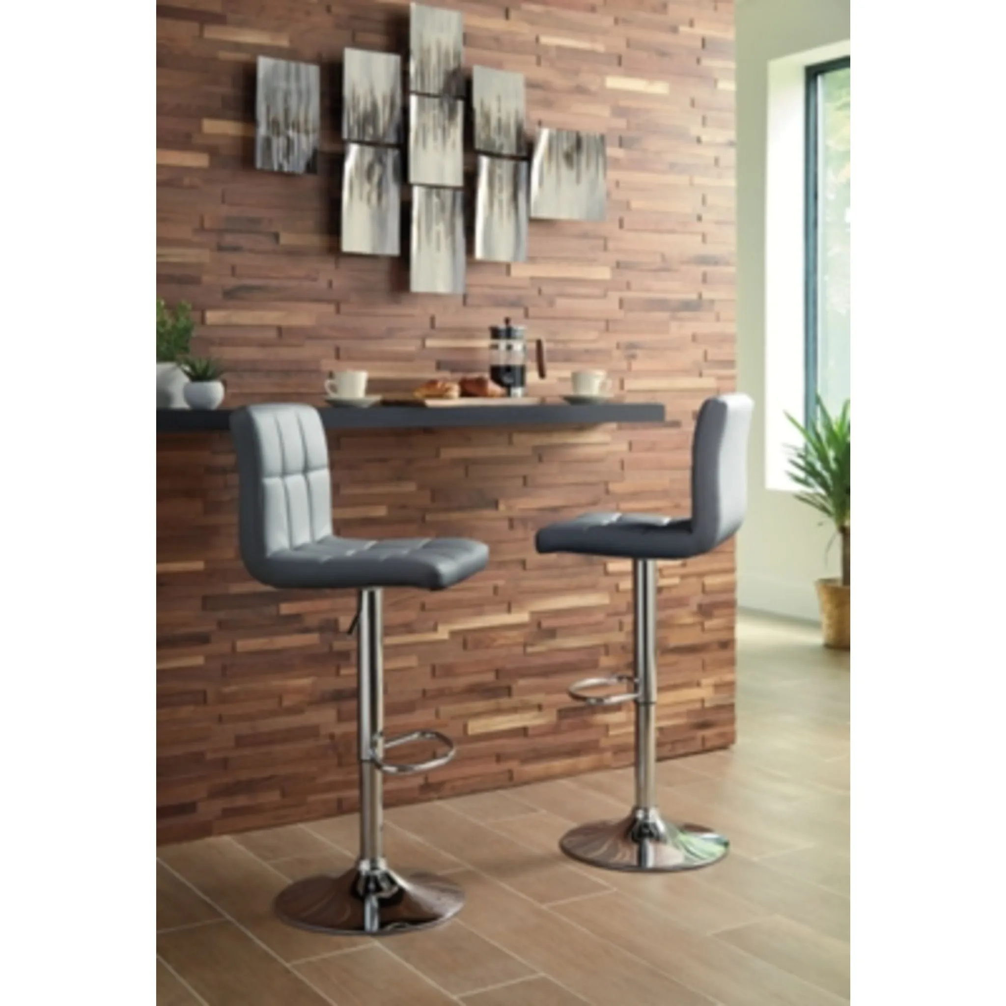 Bellatier Adjustable Height Stool - Gray - (D120-830)