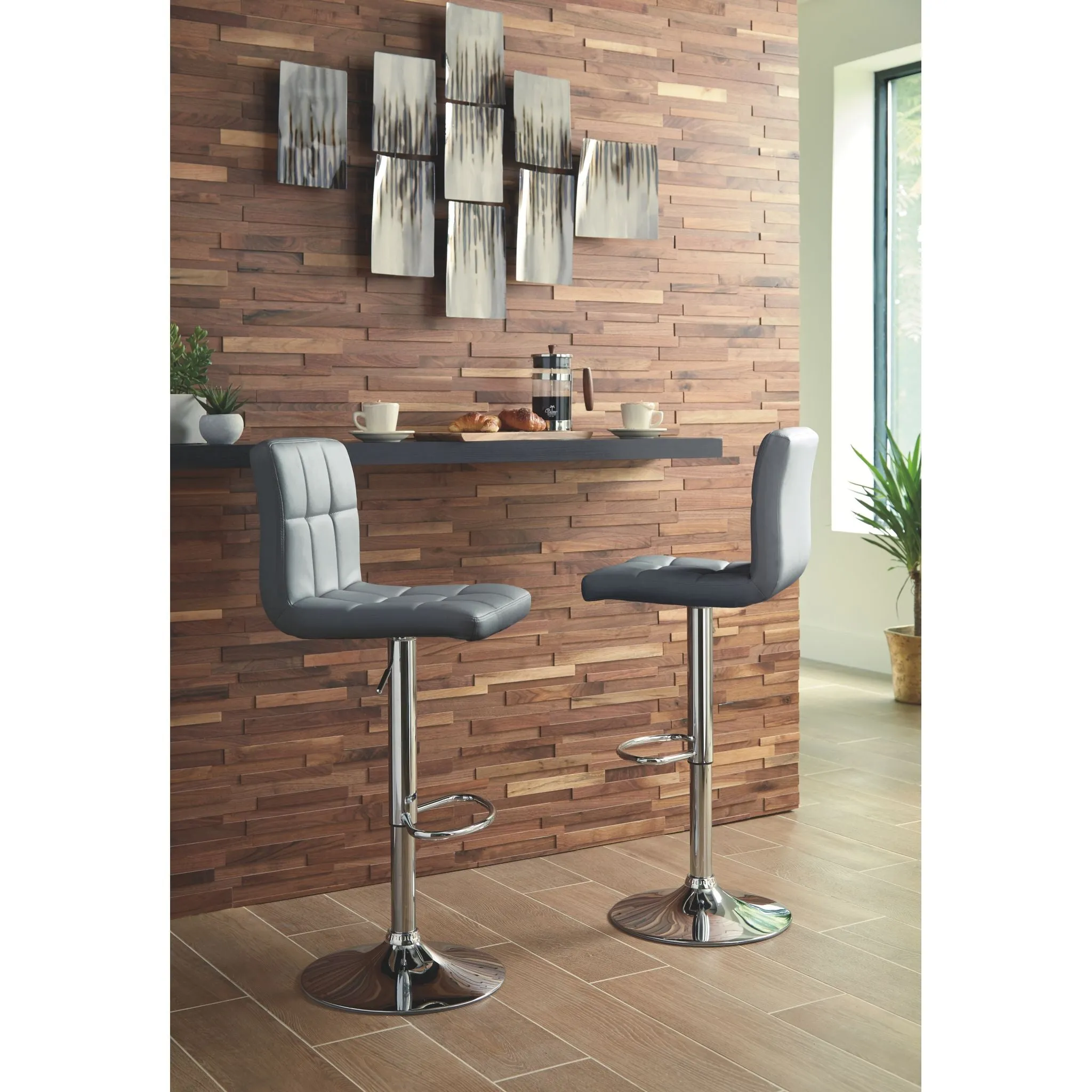 Bellatier Adjustable Height Stool - Gray - (D120-830)