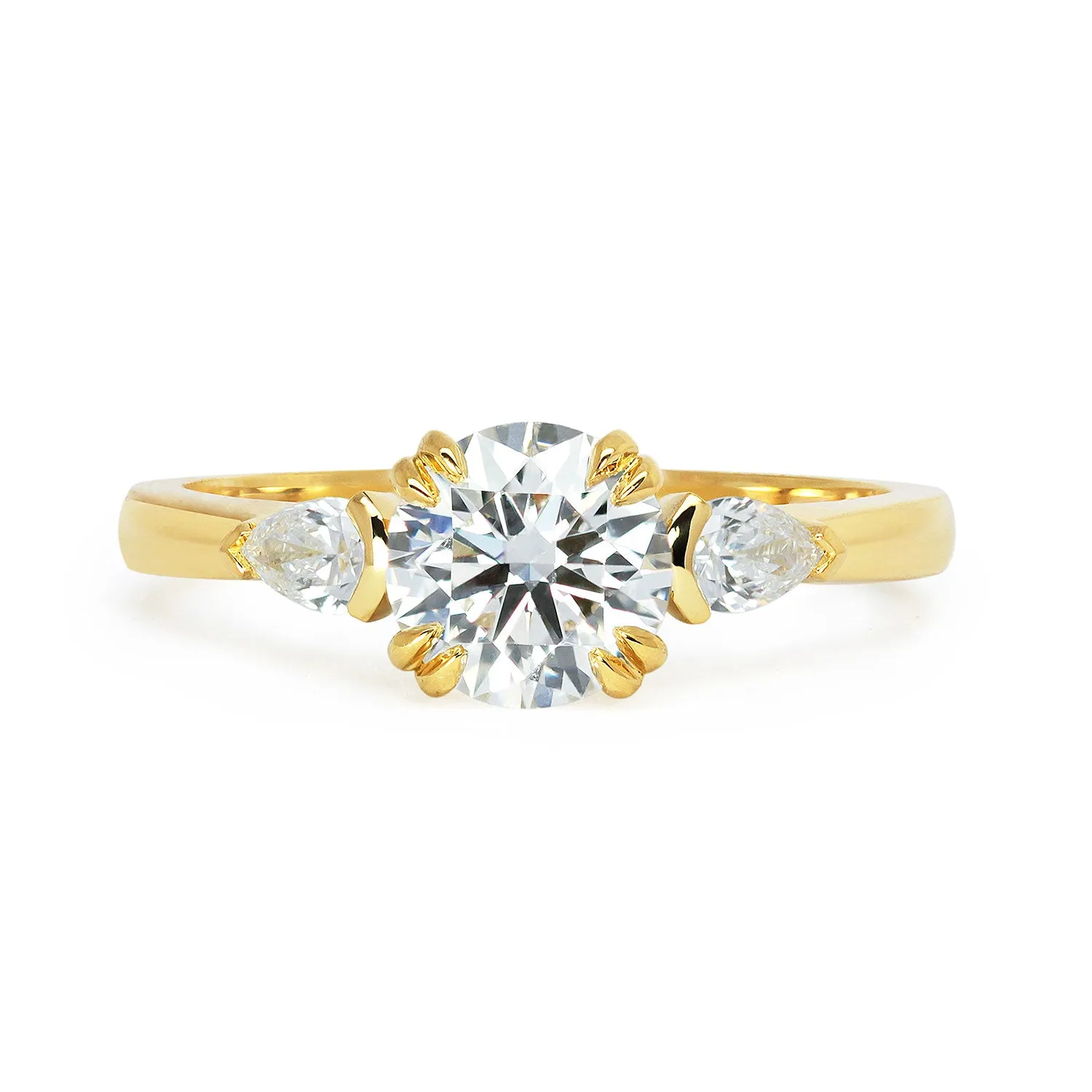 Bespoke Mark Lab-Grown Diamond Trilogy Engagement Ring