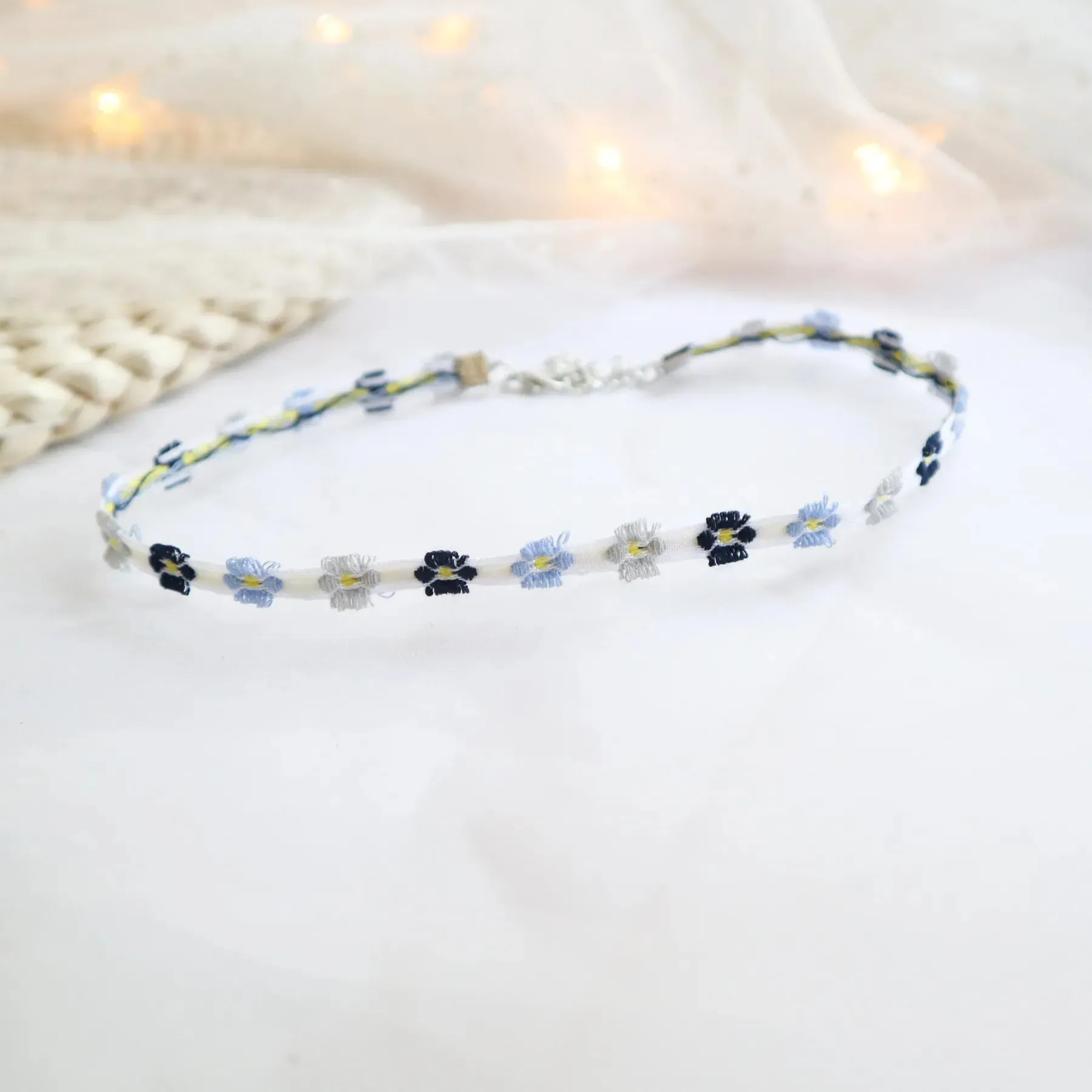 binfenxie Sen series soft sister jewelry girl green neck band peach heart bow neck chain Choker collar collarbone chain necklace