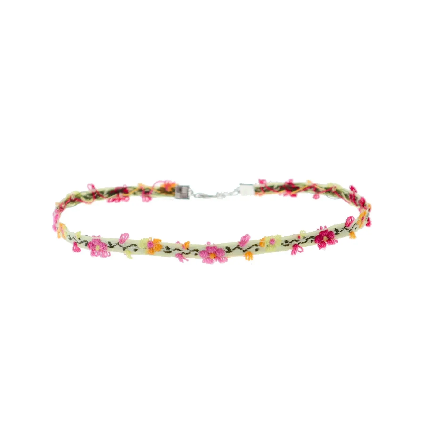 binfenxie Sen series soft sister jewelry girl green neck band peach heart bow neck chain Choker collar collarbone chain necklace