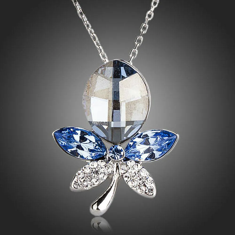 Blue Dragonfly Pendant Necklace KPN0153