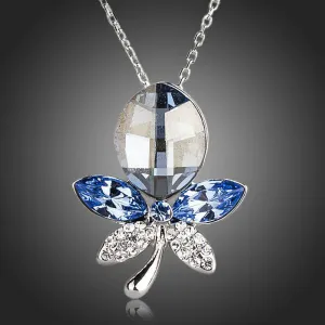Blue Dragonfly Pendant Necklace KPN0153