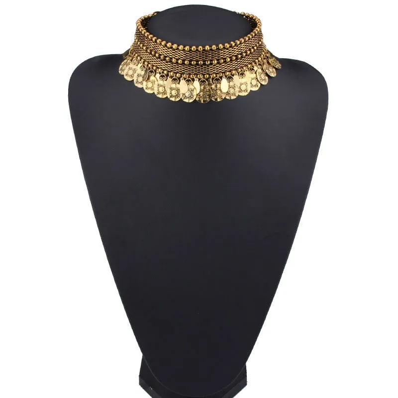 Boho Chic Coin Necklace