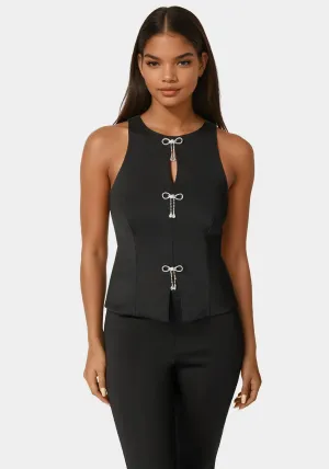 Bow Halter Neck Top