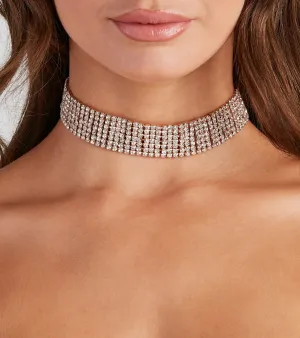 Brilliant Sparkle Rhinestone Choker