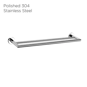 C6DB - COLOSEO Series Double Towel Bar- Bathroom Accessories