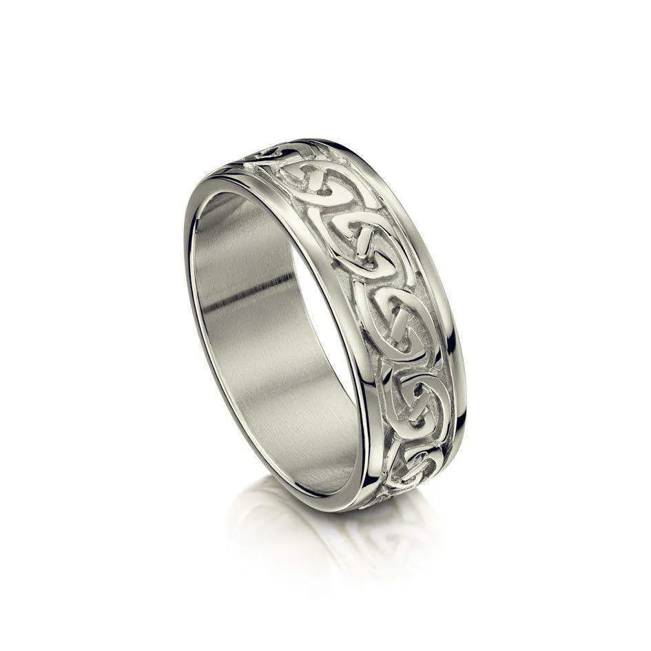 Celtic Knot Ring in Various Metals - (R23) - Size J-Q