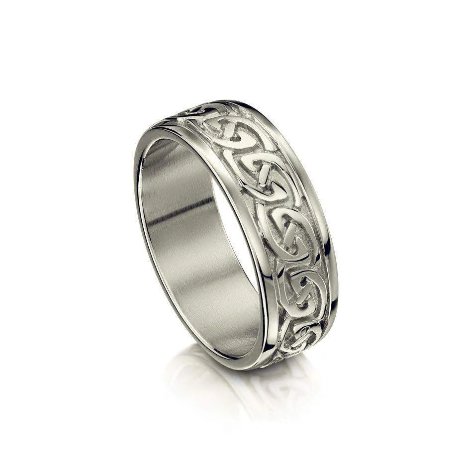 Celtic Knot Ring in Various Metals - (R23) - Size J-Q