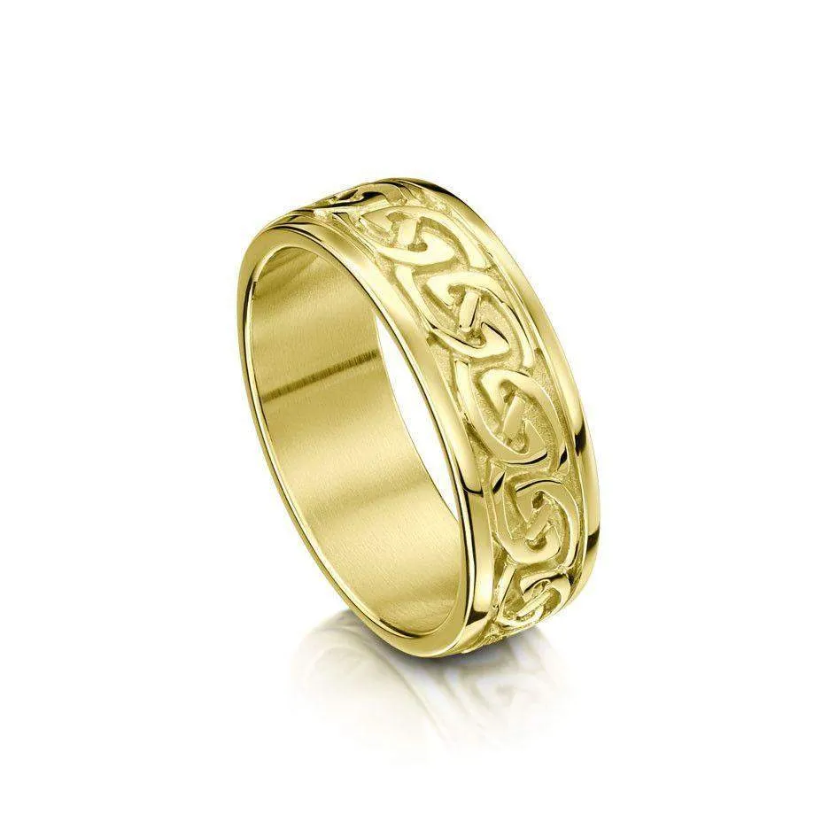 Celtic Knot Ring in Various Metals - (R23) - Size J-Q
