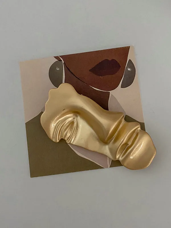 Chicmy-Artistic Retro Vintage Matte Mask Brooch