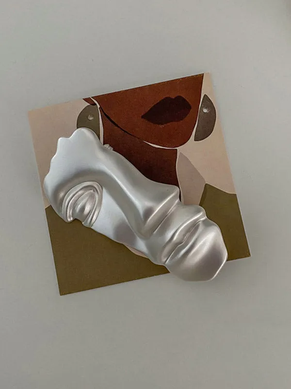 Chicmy-Artistic Retro Vintage Matte Mask Brooch