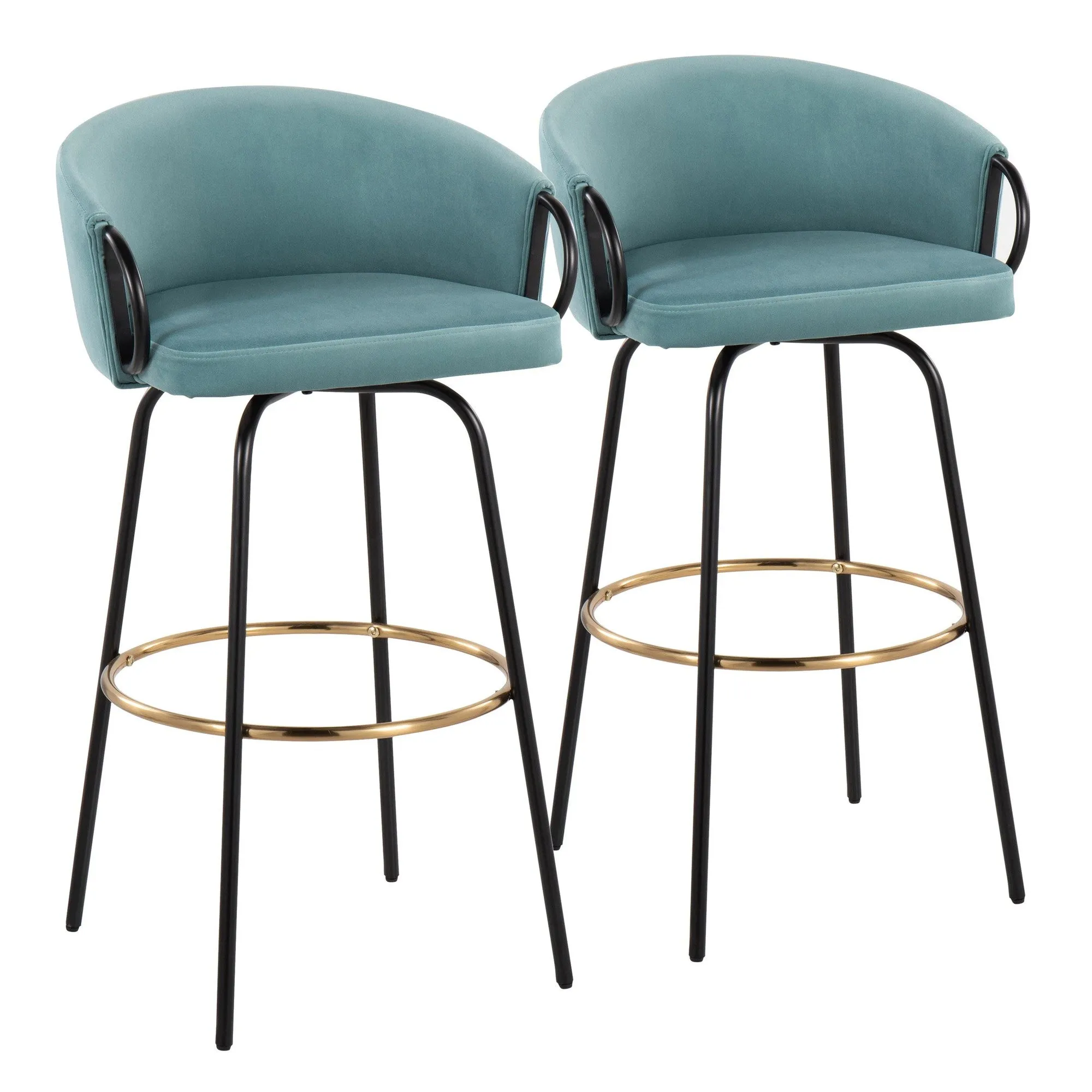 Claire Barstool - Set of 2 Green By LumiSource