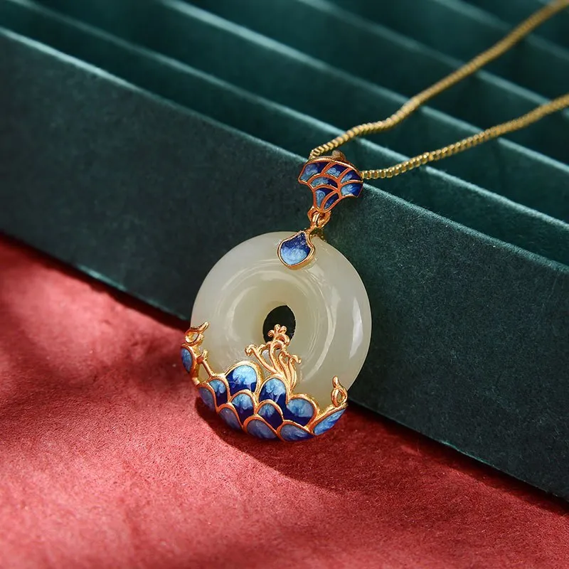 Court style ancient rhyme Hanfu necklace