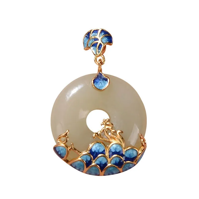 Court style ancient rhyme Hanfu necklace