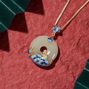 Court style ancient rhyme Hanfu necklace