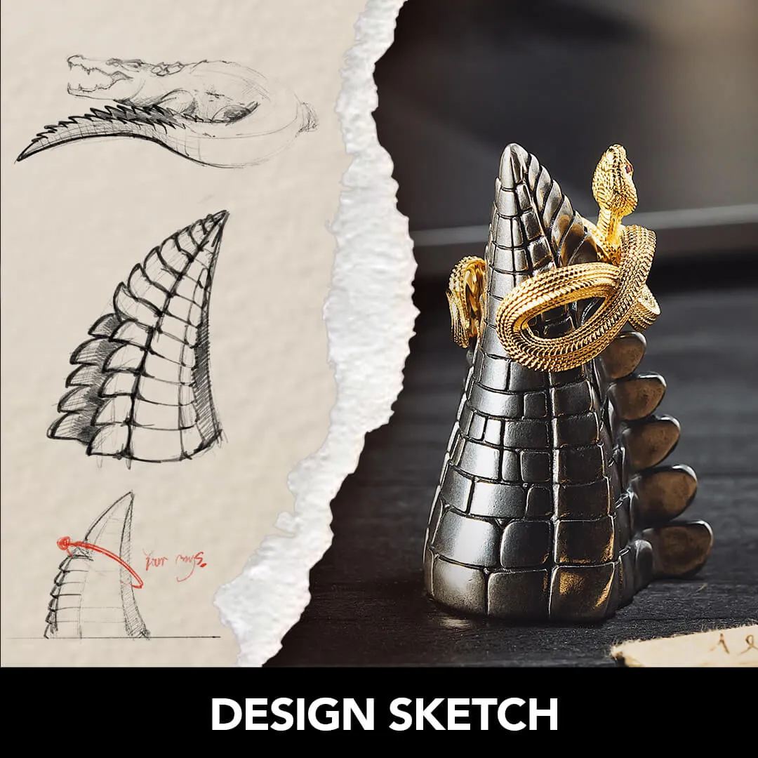 Crocodile Ring Holder
