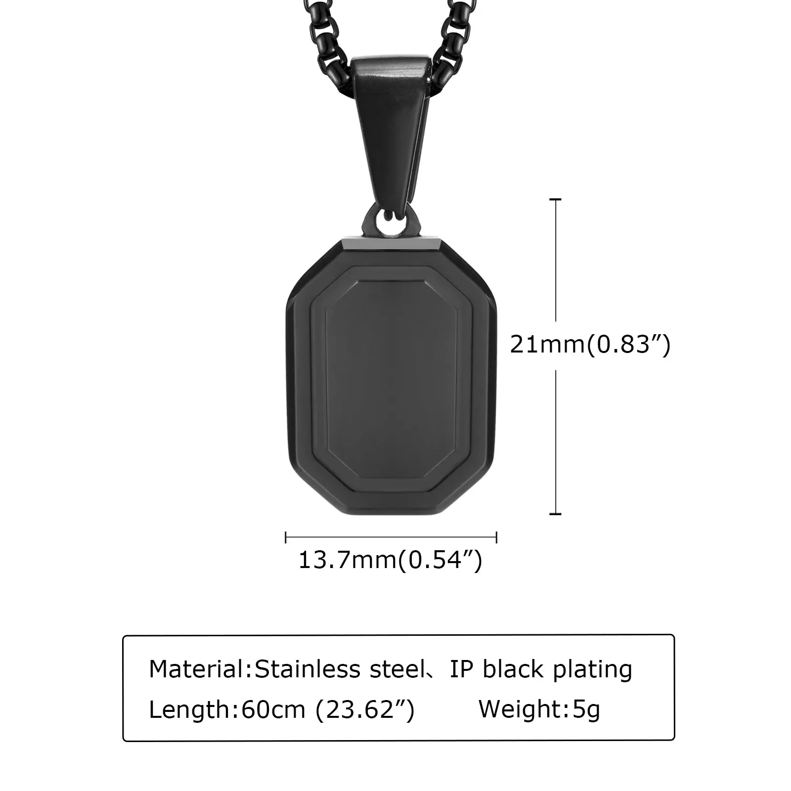 Custom Initial Geometric Necklaces for Men