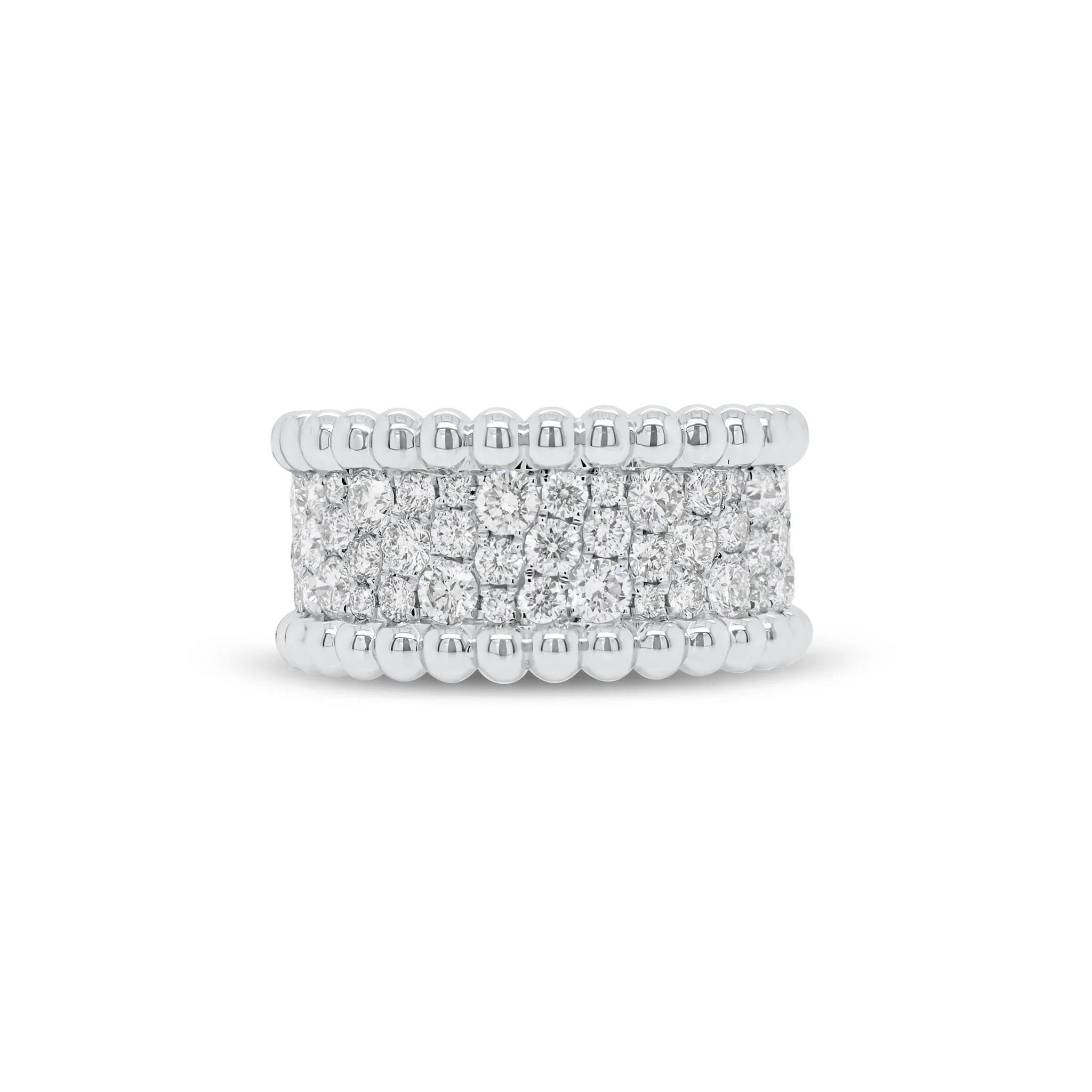 Diamond & Beaded Gold Medium Cigar Band