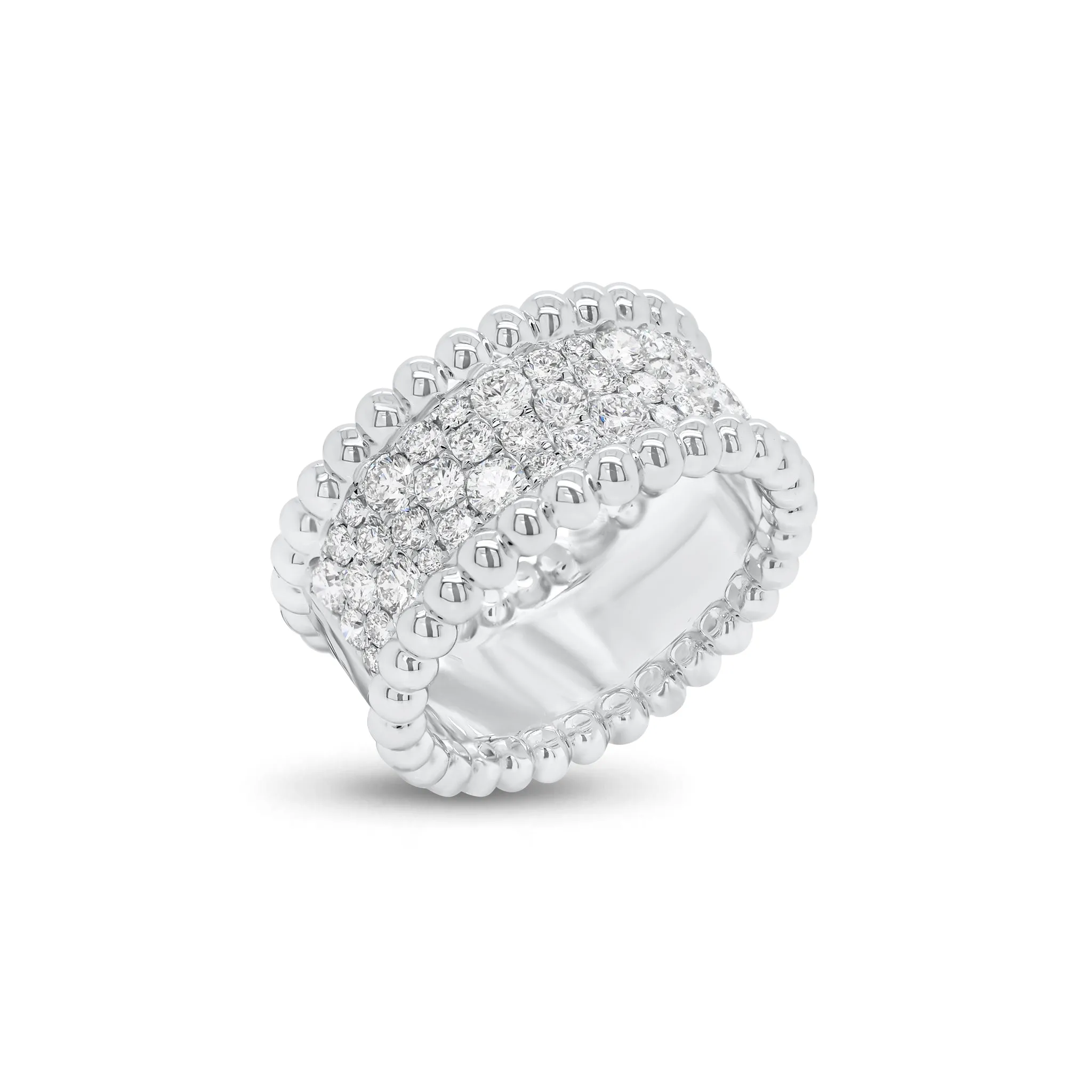 Diamond & Beaded Gold Medium Cigar Band