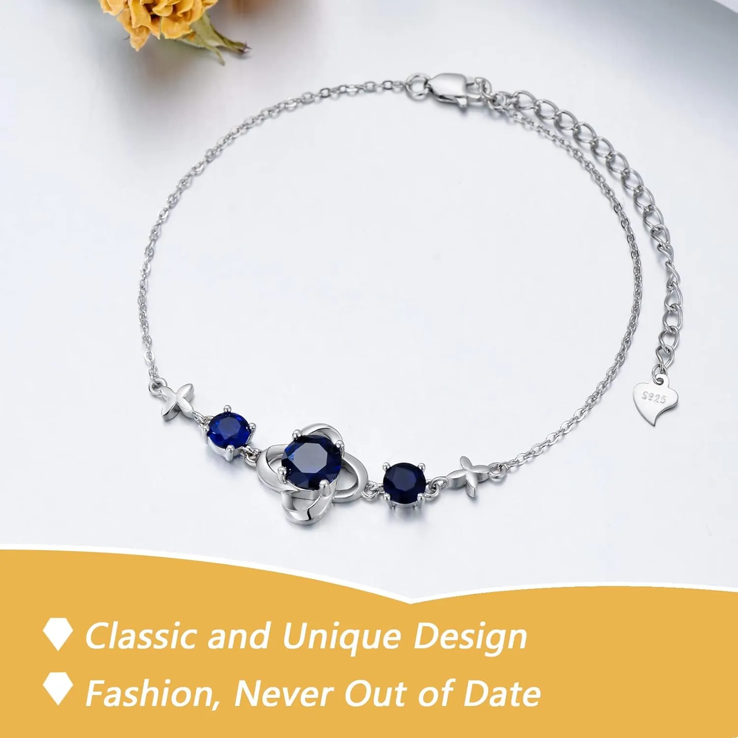 Dorunmo Bracelet 925 Sterling Silver Adjustable Bracelets for Women Jewelry Gifts for Girls Friends
