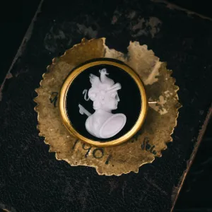 Early Victorian "Mars" Cameo Brooch