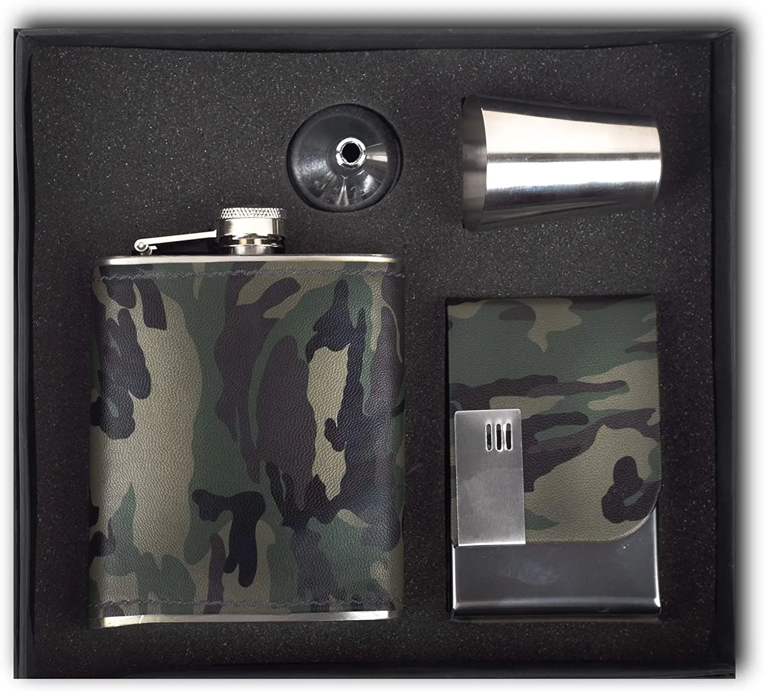 Easy Sip Stainless Steel Hip Flasks 8 Oz (230 Ml)