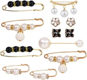 Elegant Pearl Brooch Pin for Women, Classic and Timeless Fashion Accessory for Cover Up Buttons Clothing Dresses Decoration