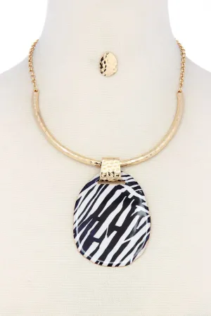 Ellipse modern chic necklace set