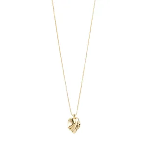 EM WAVY PENDANT NECKLACE GOLD