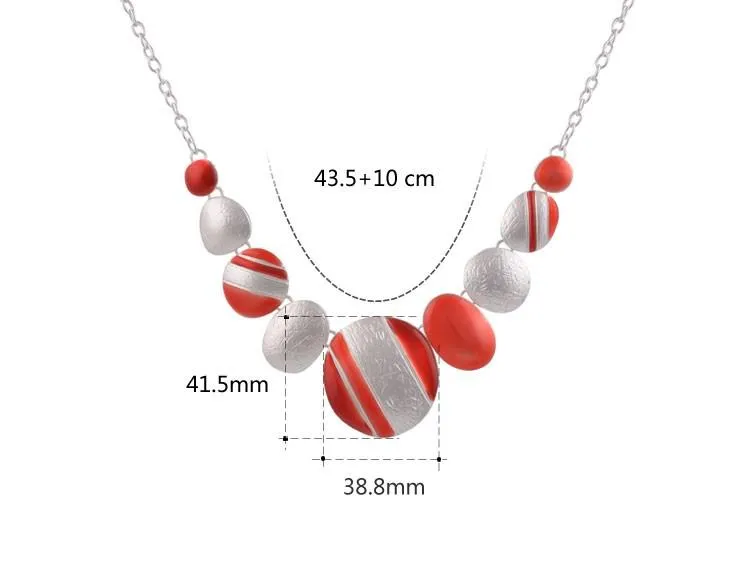 Ethnic Style Plated Round Choker