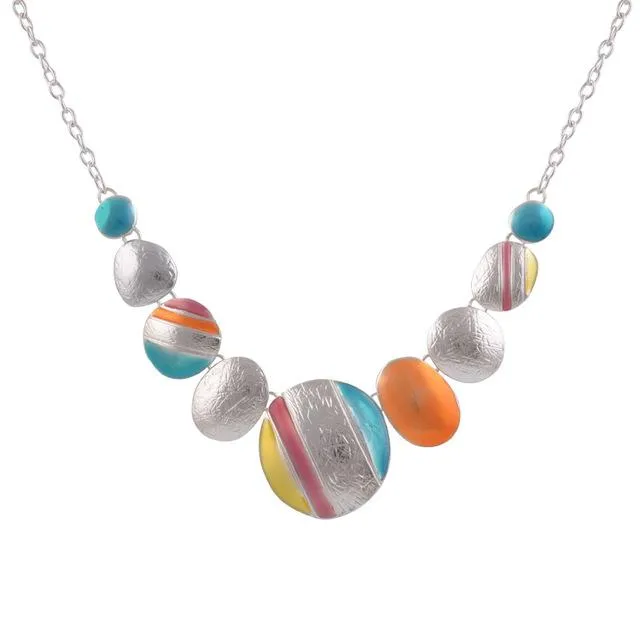 Ethnic Style Plated Round Choker