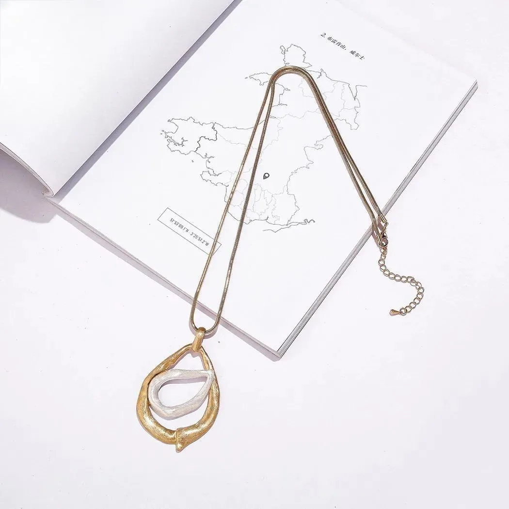 Fashion Long Chains Necklace Vintage Jewelry for Women