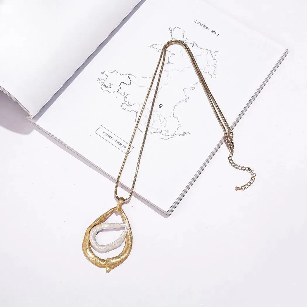 Fashion Long Chains Necklace Vintage Jewelry for Women