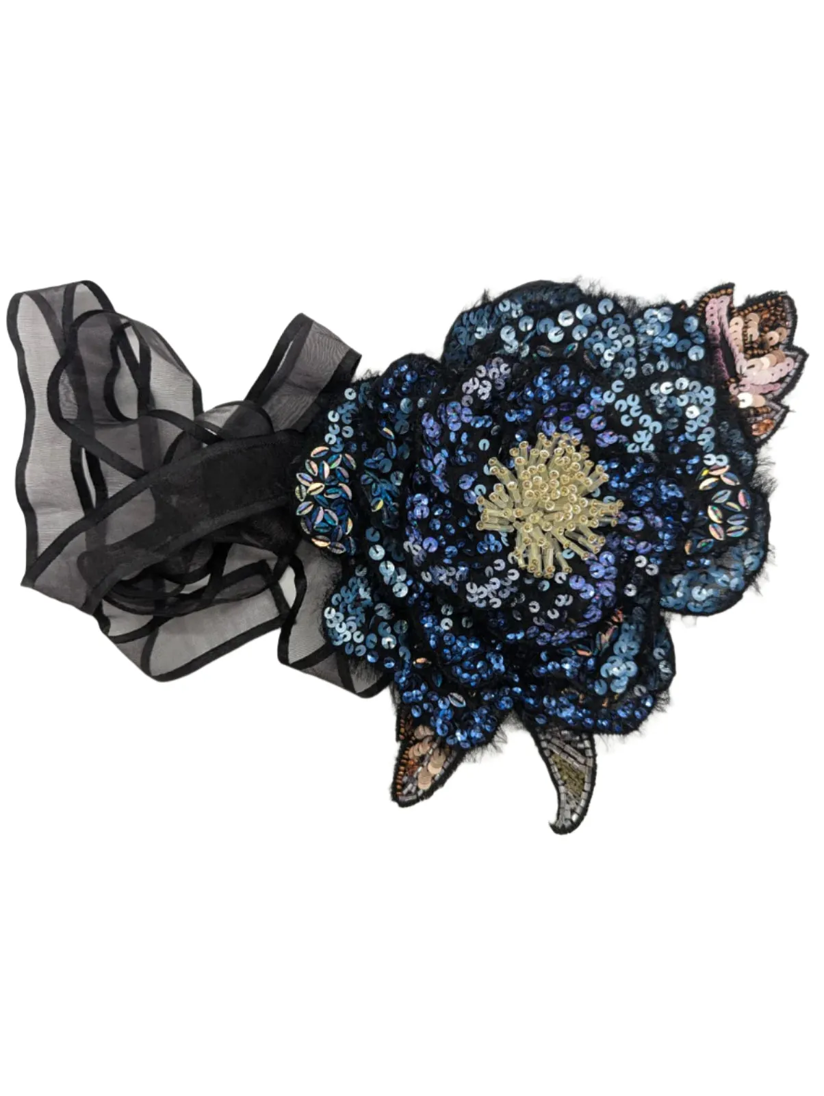 Fiore Luminosa - Luminous Flower Choker - Flower Brooch