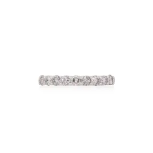 Forever Grey Diamond Eternity Ring - 14k White Gold Twig Band