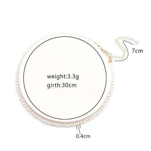Fresh Style Small Ball Simulated Pearl Necklaces