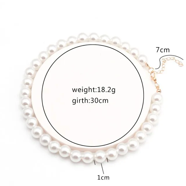 Fresh Style Small Ball Simulated Pearl Necklaces