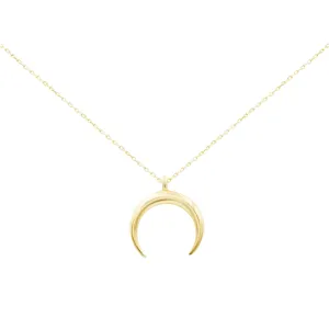 Gold Horn Choker Necklace