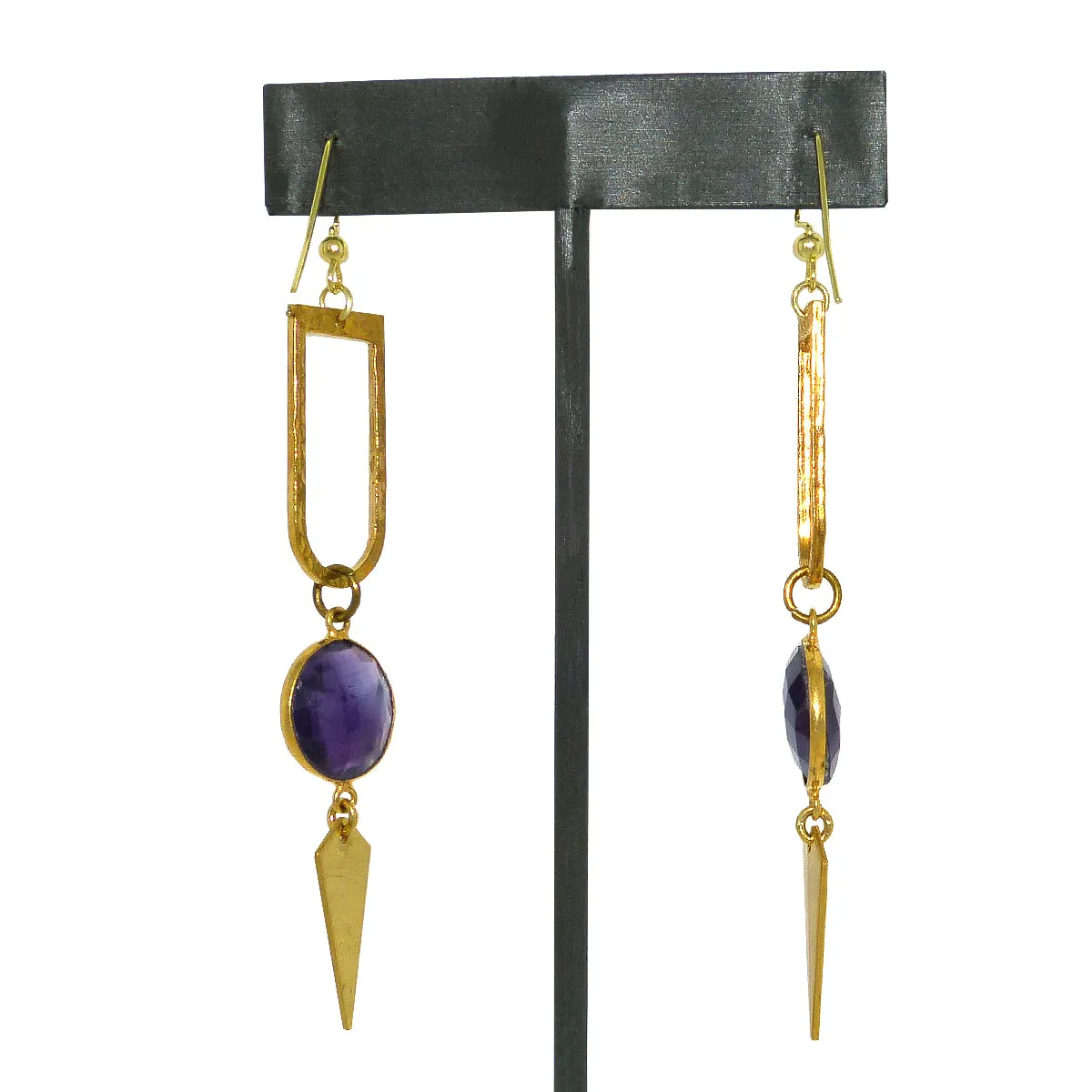 Hespera Cora Amethyst Dangle Geometric Earrings Nordstrom's
